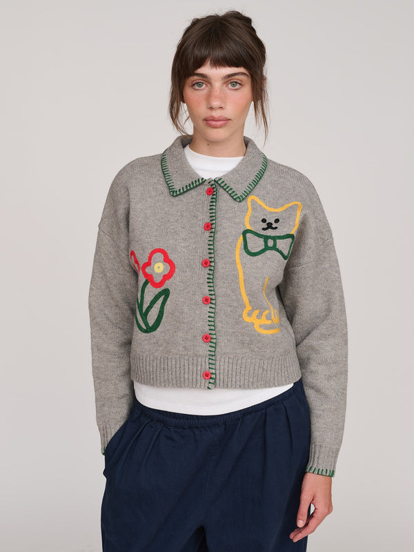 lazy oaf Smart Boy Button Up Cardigan