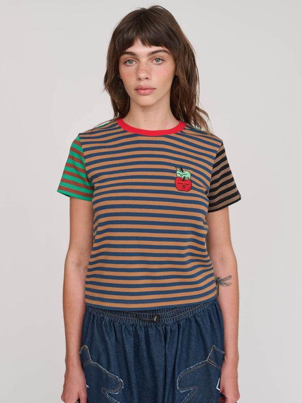 Lazy Oaf Stripey Fitted Tee
