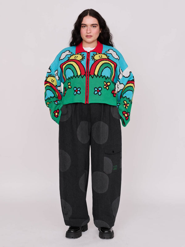 Lazy Oaf Sunny Days Zip Cardigan