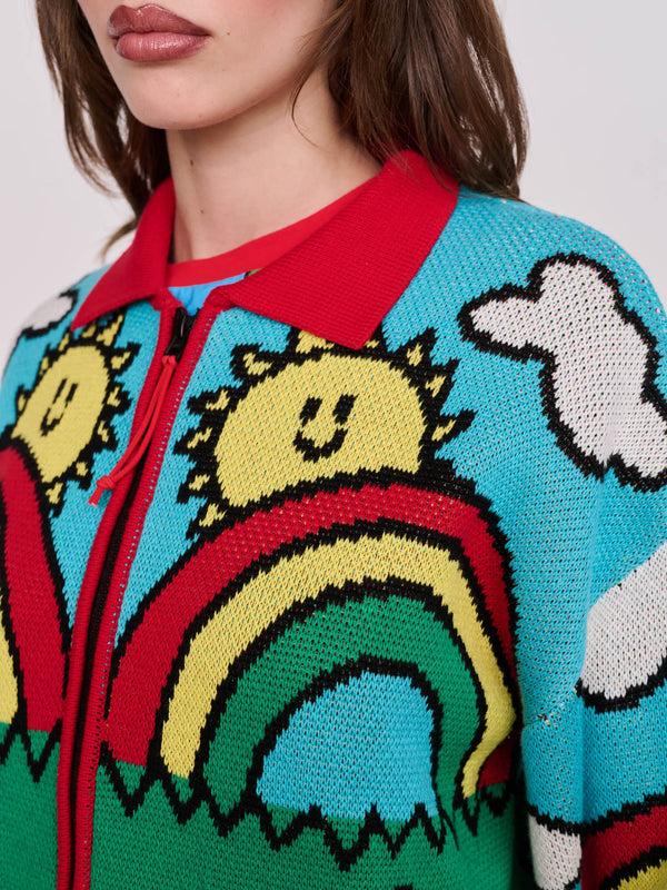 Lazy Oaf Sunny Days Zip Cardigan