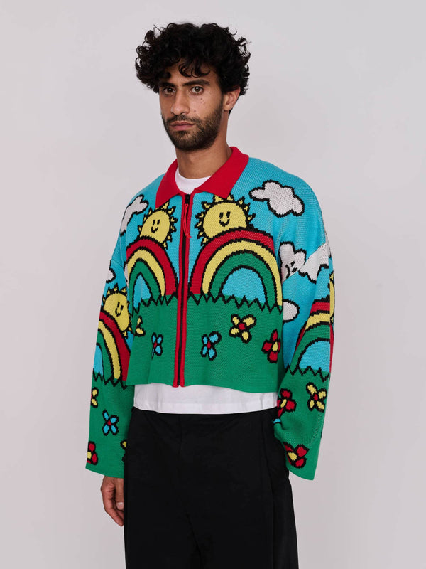 Lazy Oaf Sunny Days Zip Cardigan