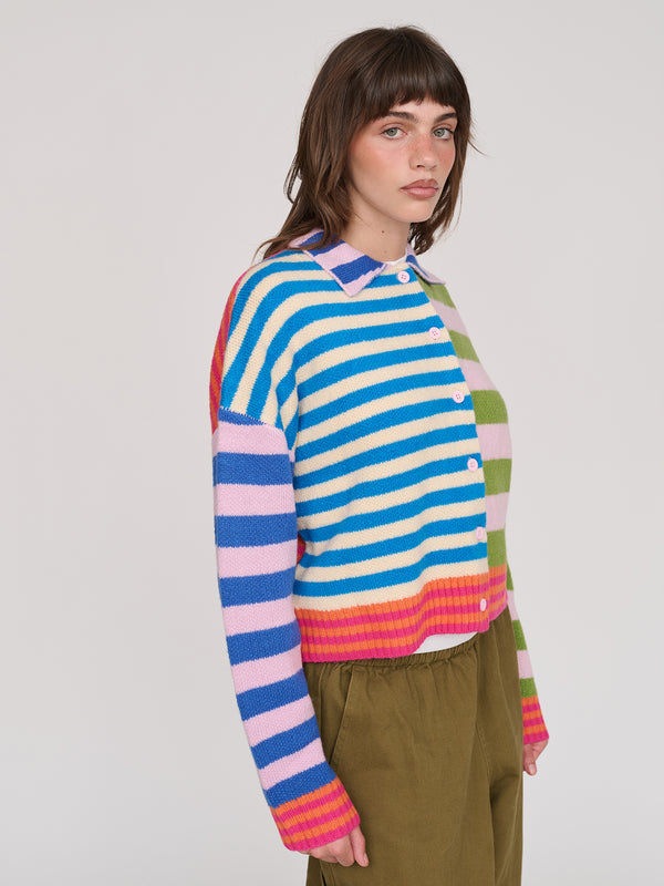 Lazy Oaf Super Stripey Cardigan
