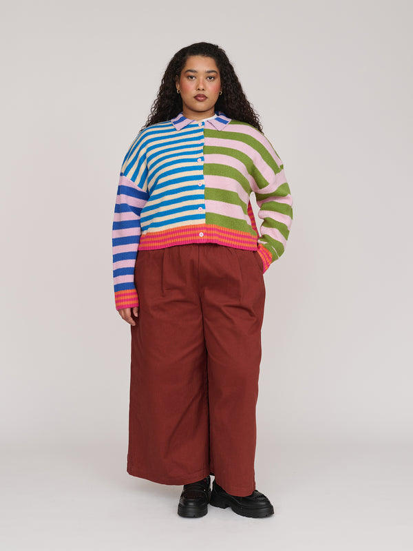 Lazy Oaf Super Stripey Cardigan