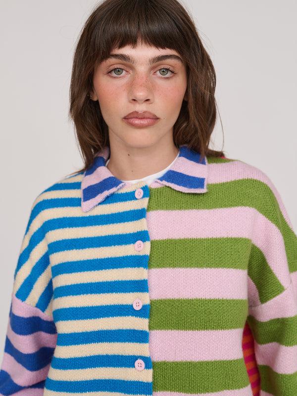 Lazy Oaf Super Stripey Cardigan