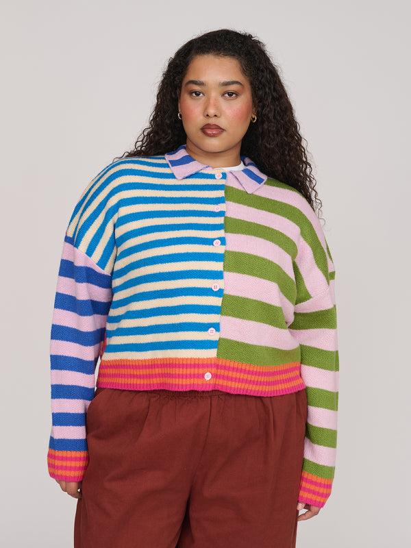 lazy oaf Super Stripey Cardigan