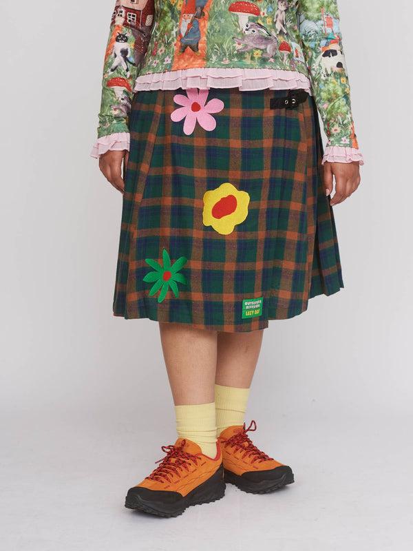 Lazy Oaf Outsiders Division X Lazy Oaf Flower Bed Kilt