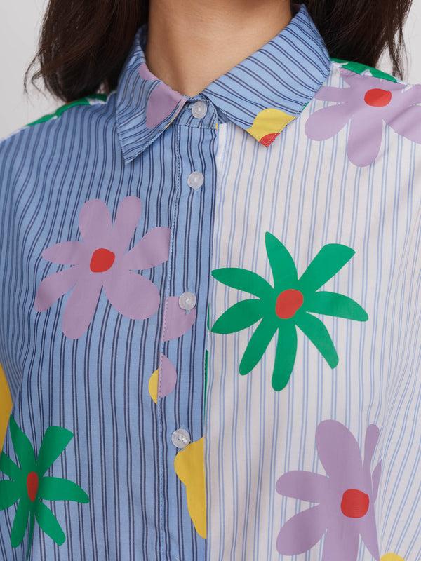 Lazy Oaf Outsiders Division X Lazy Oaf Flowered Shirt