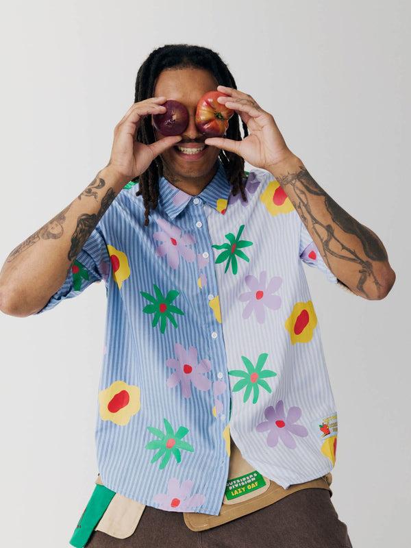 lazy oaf Outsiders Division x Lazy Oaf Flowered Shirt