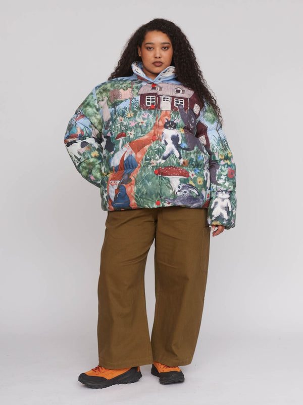 Lazy Oaf Outsiders Division X Lazy Oaf Garden Puffer Coat
