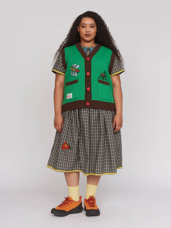 Lazy Oaf Outsiders Division X Lazy Oaf Knitted Vest