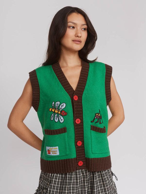 lazy oaf Outsiders Division x Lazy Oaf Knitted Vest