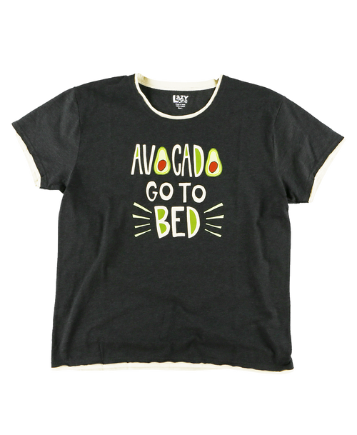 Lazy One Avocado Go To Bed Women's Regular Fit PJ Tee