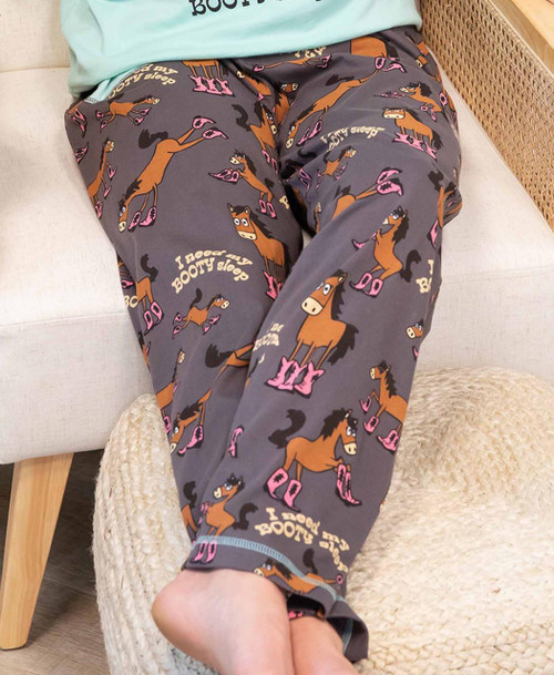 Lazy One Booty Sleep Women's Regular Fit Horse PJ Pant