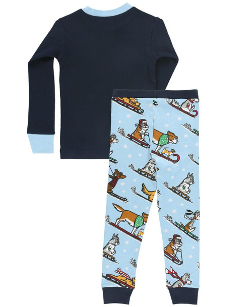 Lazy One Dashing Through The Snow Kid's Long Sleeve PJ's