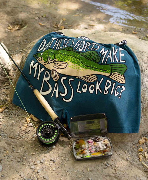 Lazy One Do These Shorts Make My Bass Look Big? Men's Funny Boxer