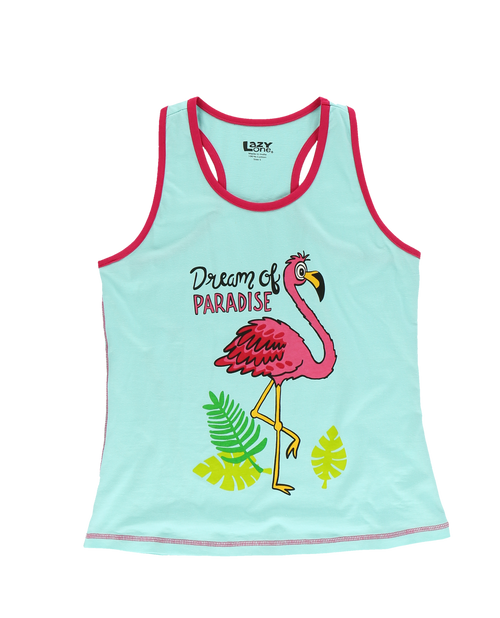 Lazy One Dream Of Paradise Women's Flamingo Tank Top