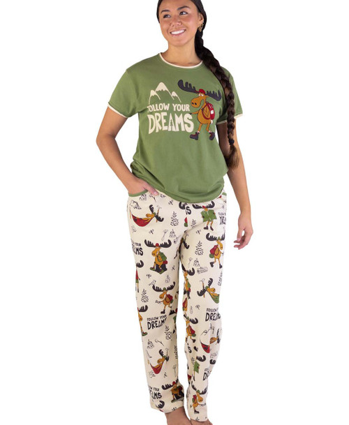 lazy one Follow Your Dreams Women's Regular Fit PJ Set
