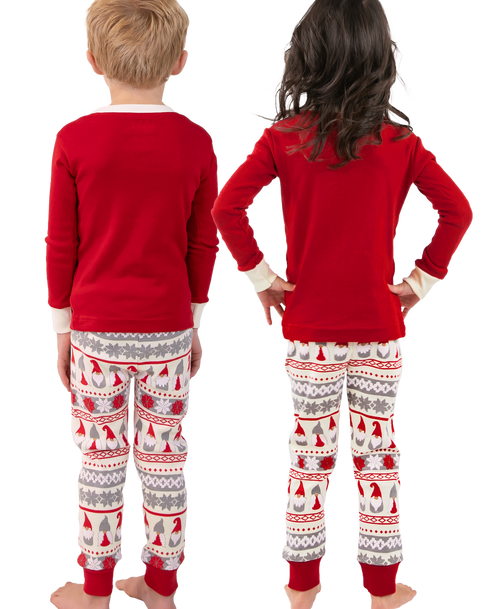 Lazy One Gnome For The Holidays Kid's Long Sleeve PJ's