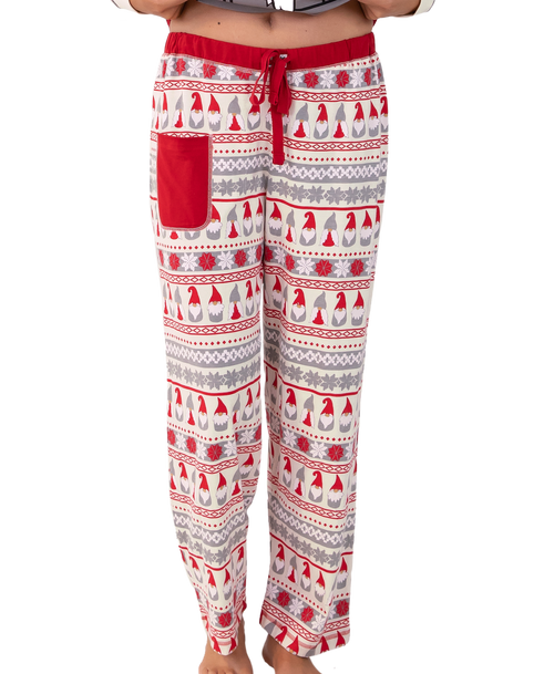lazy one Gnome for the Holidays Women's Regular Fit PJ Pant