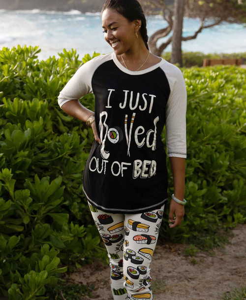 Lazy One I Just Rolled Out Of Bed Women's Sushi Legging Set