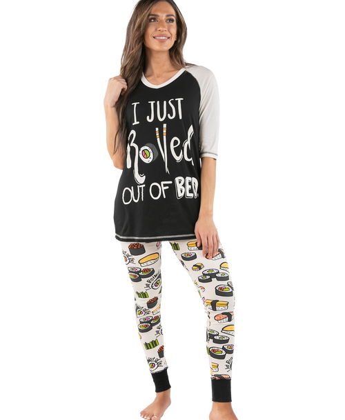 lazy one I Just Rolled Out of Bed Women's Sushi Legging Set