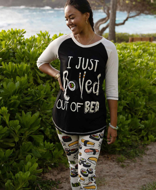 Lazy One I Just Rolled Out Of Bed Women's Sushi Tall Tee
