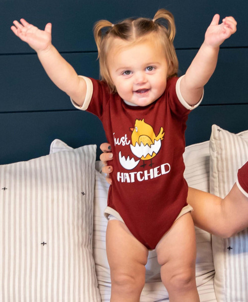 Lazy One Just Hatched Chicken Infant Creeper Onesie