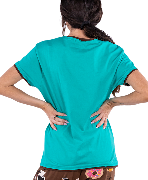 Lazy One Latte Sleep Women's Regular Fit Coffee PJ Tee