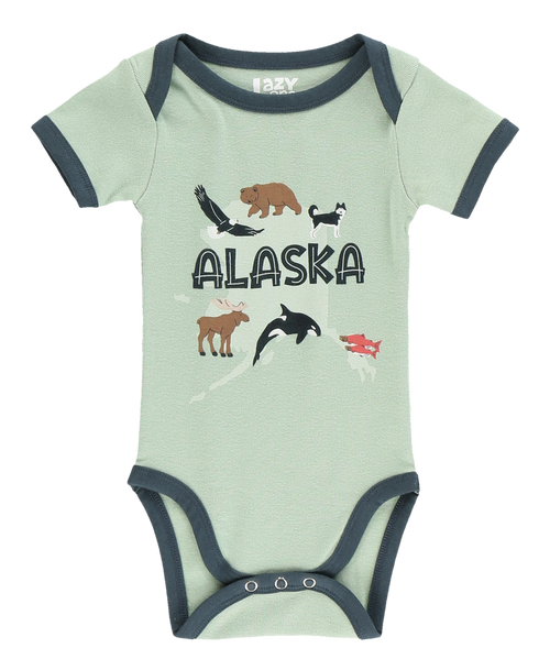 Lazy One Alaska Wildlife Infant Creeper