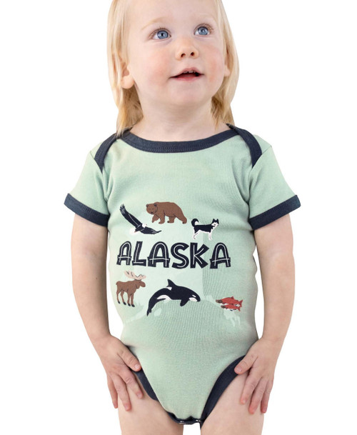 lazy one Alaska Wildlife Infant Creeper