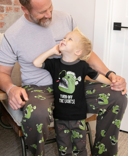 Lazy One Angler Fish Kid's Short Sleeve PJ's