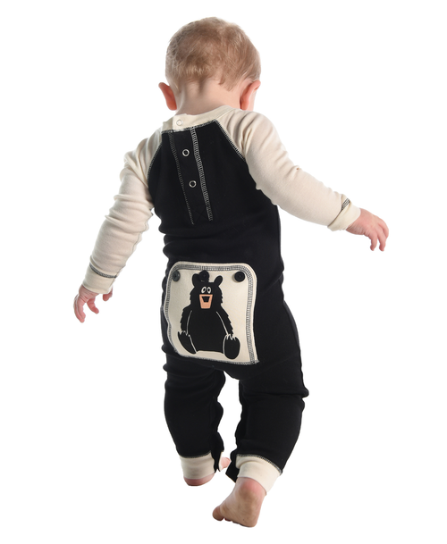 Lazy One Baby Bear Infant Onesie Flapjack