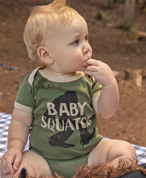 Lazy One Baby Squatch Infant Onesie Creeper