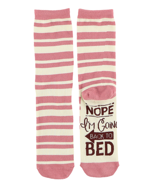 Lazy One Back To Bed Crew Sock