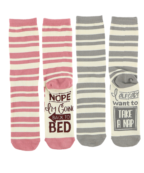 lazy one Back To Bed Sock 2 Pack
