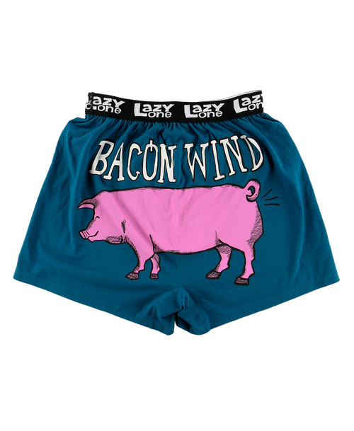 Lazy One Bacon Wind Men's Pig Funny Boxer