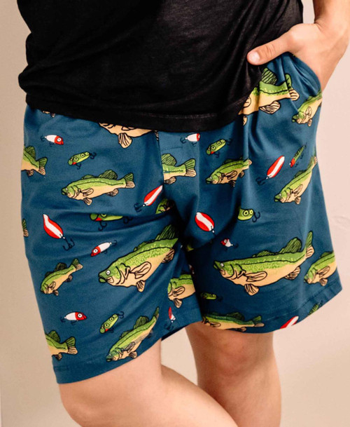 Lazy One Bass Men's Pajama Shorts