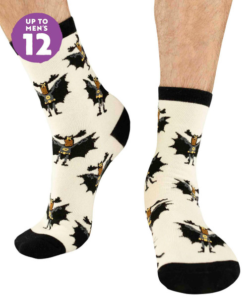 lazy one Bat Moose Crew Sock