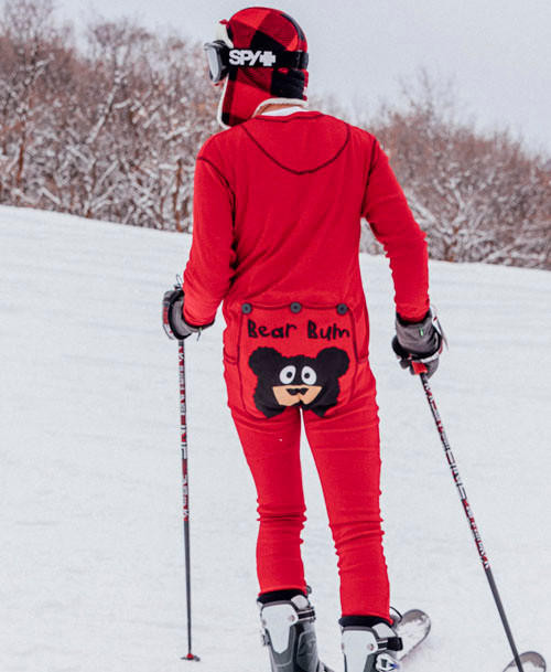 Lazy One Bear Bum Adult Onesie Flapjack
