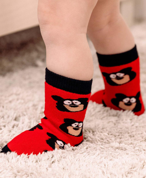 Lazy One Bear Bum Infant Sock