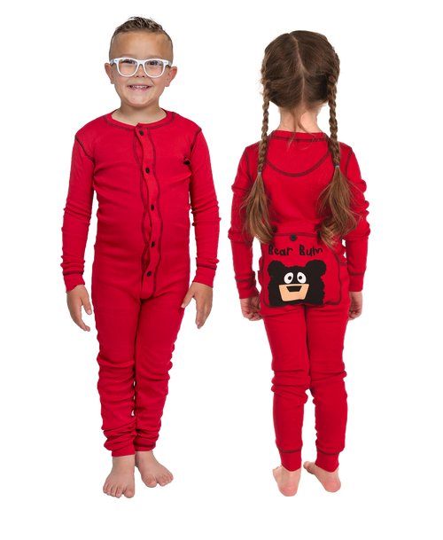 Lazy One Bear Bum Kid Onesie Flapjack