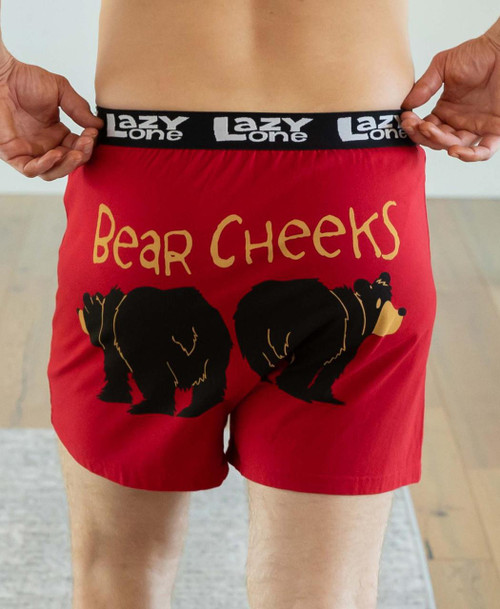 Lazy One Bear Cheeks Men's Funny Boxer