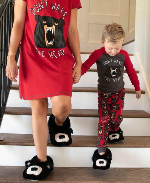 Lazy One Bear Critter Slippers