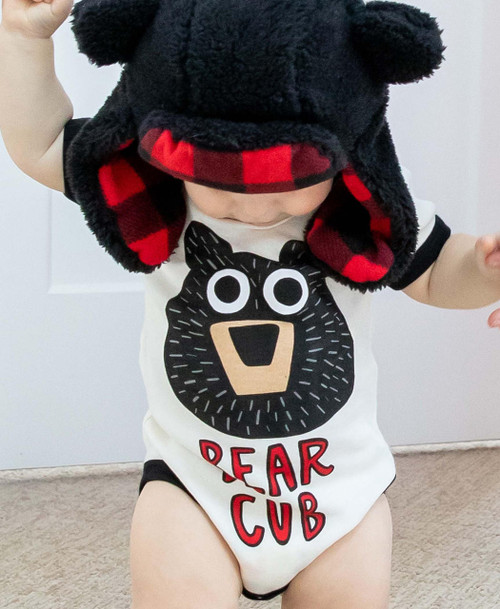 Lazy One Bear Cub Infant Creeper Onesie