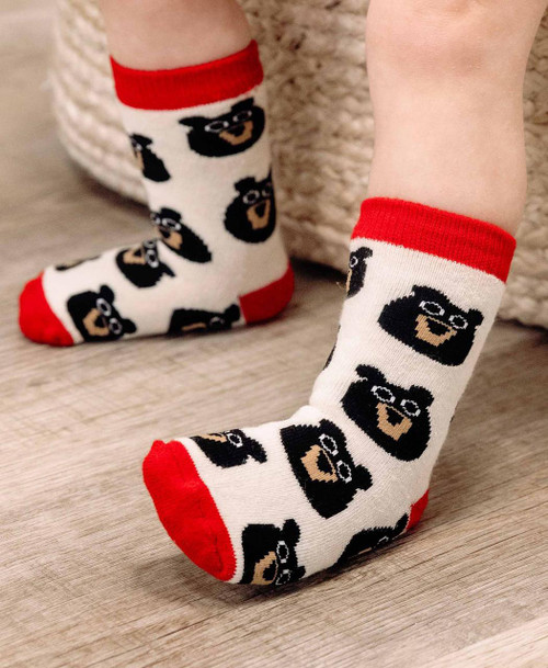 Lazy One Bear Cub Infant Sock