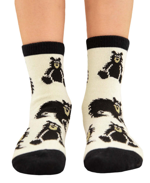 lazy one Bear Cub Kid Sock