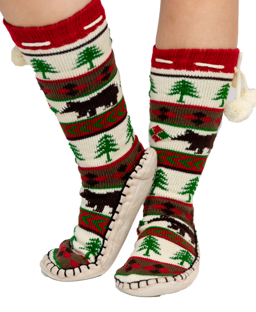 lazy one Bear Essentials Adult Bear Mukluk Slipper