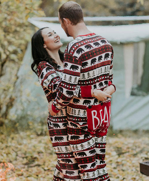 Lazy One Bear Essentials Adult Onesie Flapjack