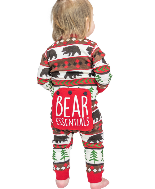 lazy one Bear Essentials Infant Onesie Flapjack