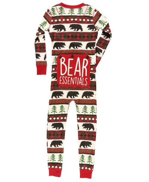 Lazy One Bear Essentials Kid Onesie Flapjack